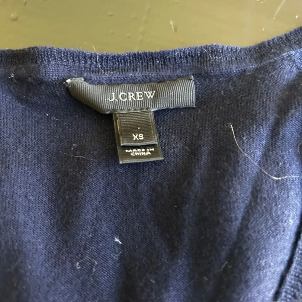 J Crew V-neck Forever sweater - navy